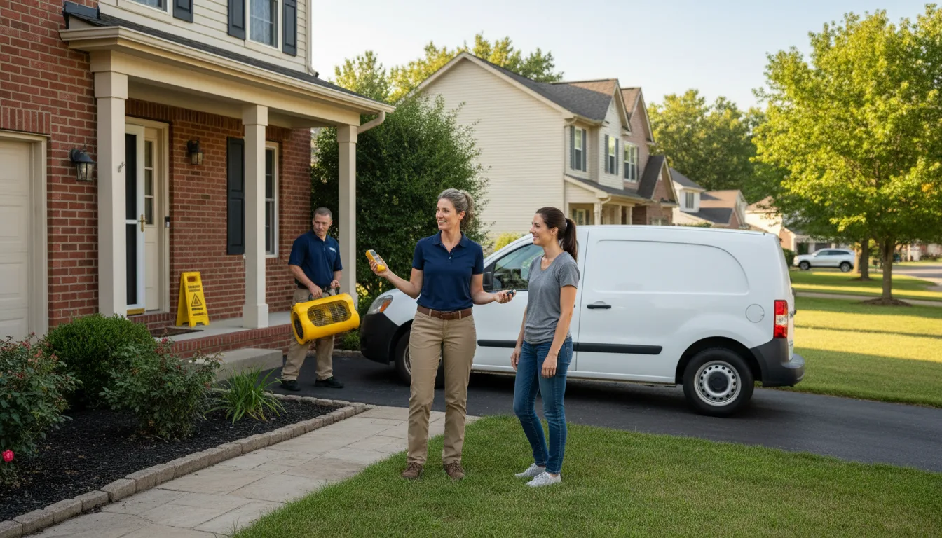 Residential water damage restoration in Brasstown, NC